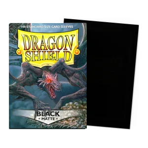Dragon Shield Matte kártyavédő (100 db) – Black