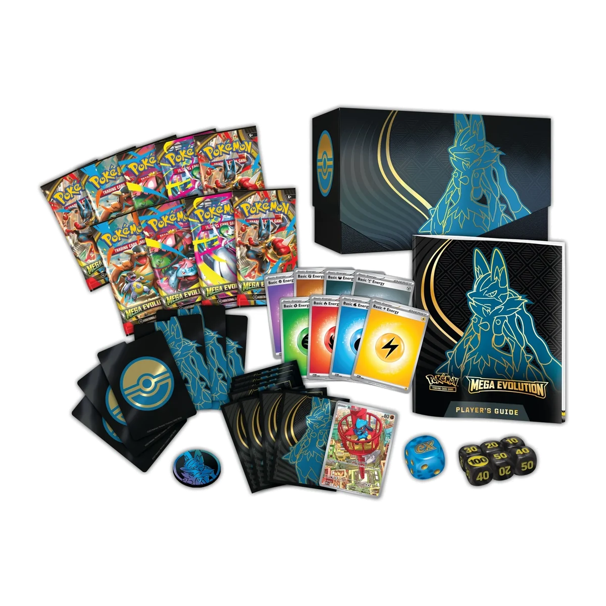 Pokémon TCG: Mega Evolution Elite Trainer Box — Mega Lucario